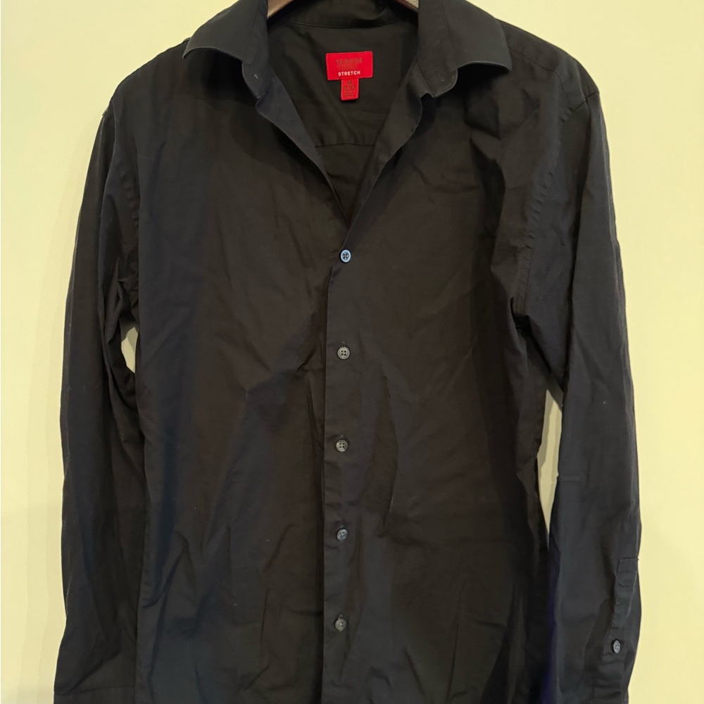 Alfani Stretch Black Shirt